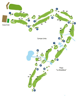 Alcaidesa Links Golf Golf Course - Course Map & Score Card - Costa Dorada